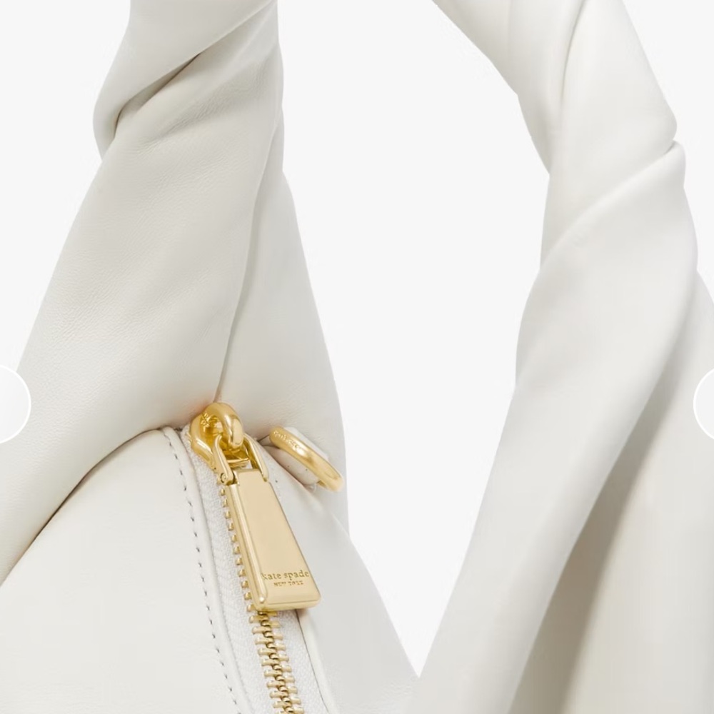 Kate Spade New York Twirl top-handle bag in nappa leather and white. - Picture 8 of 12